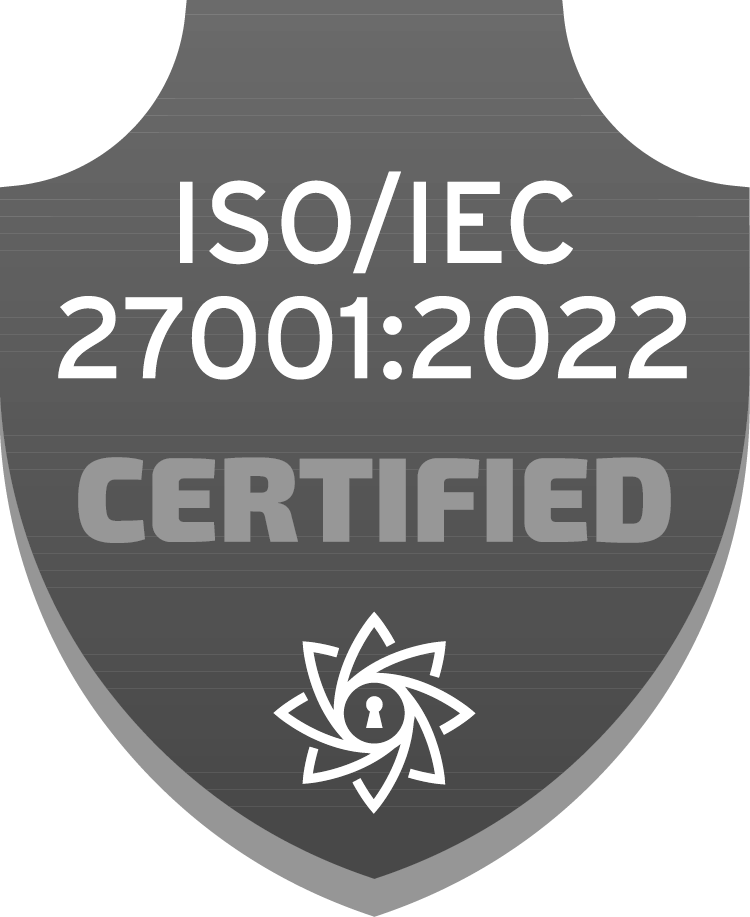 ISO/IEC 27001:2022 certified